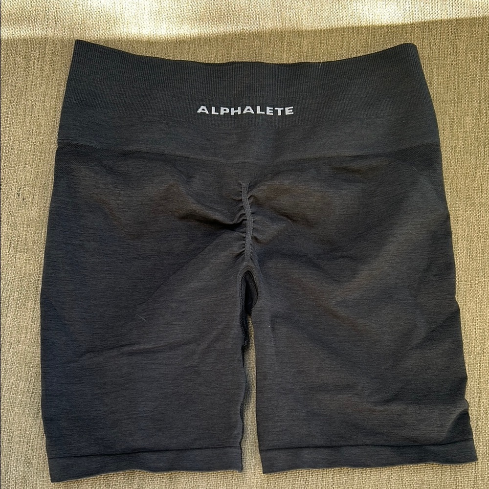Alphalete Charcoal Bike Shorts for Women